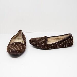 Ugg Alloway Genuine Suede Studded Embellished Shearling Lined Slippers Shoes 9